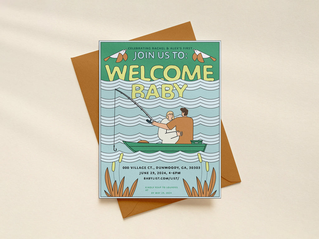 Modern Baby Shower Invite TEMPLATE