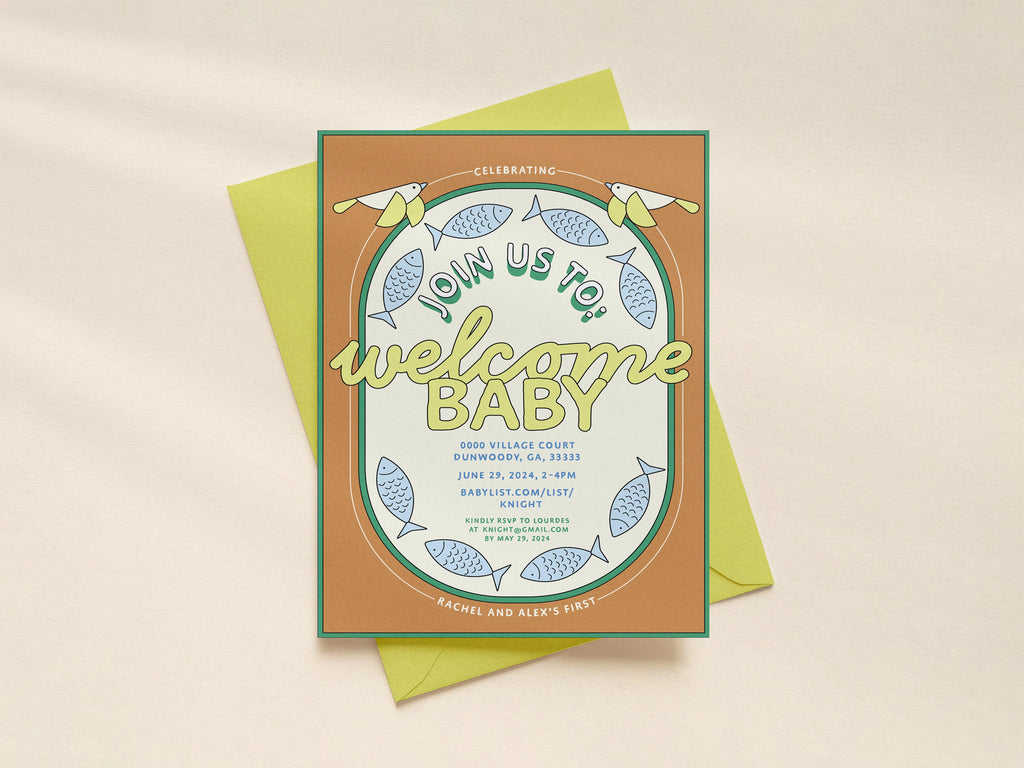 Modern Baby Shower Invite TEMPLATE